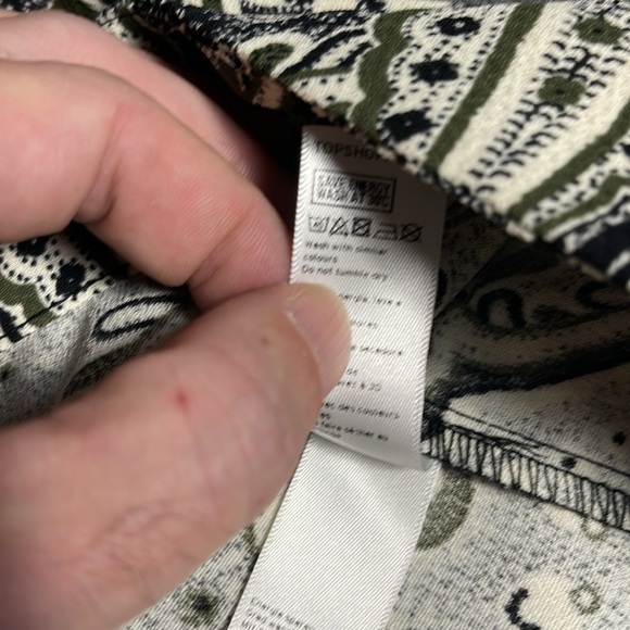 NWT Shop Top, Paisley Women's Sheer sleeve back zippered shirt Size 6 - Picture 11 of 11